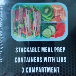 Lunch boxes kids adults 3 compartment with lids
